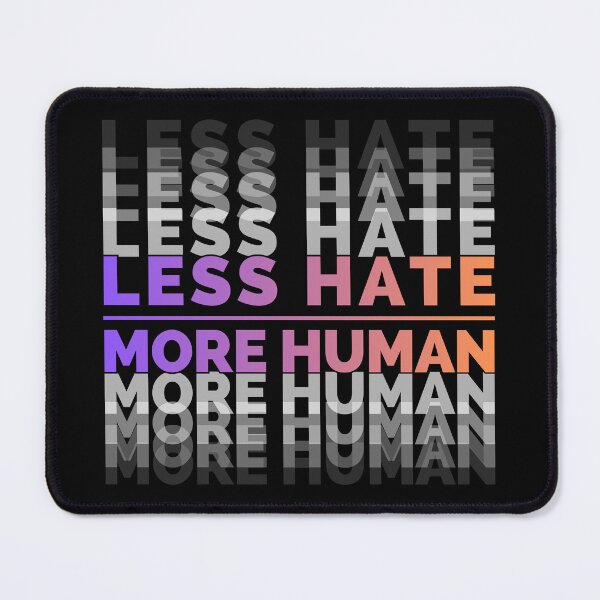 Item preview, Less Hate More Human – Modern Gradient Echo Typography designed and sold by JB-designstudio.