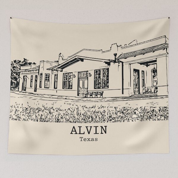 Item preview, Alvin - Texas designed and sold by Lakeric Cityscapes.