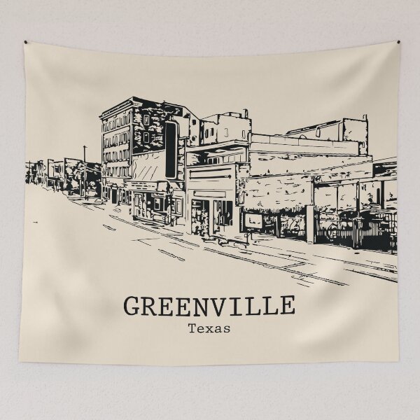Item preview, Greenville - Texas designed and sold by Lakeric Cityscapes.