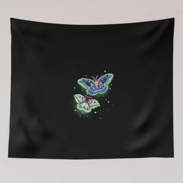 Item preview, Enchanted Night Moths sparkling moths stars fairycore designed and sold by charonias.