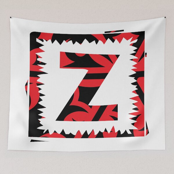 Item preview, Alphabets Doodle - Jagged Color | ZMYCYC 1 designed and sold by MyStickersCove.