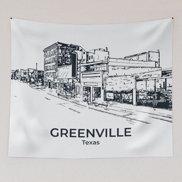 Item preview, Greenville - Texas designed and sold by Lakeric Cityscapes.
