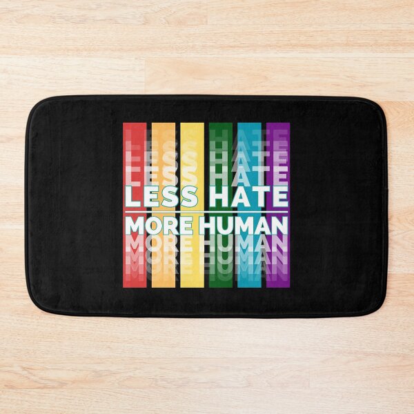 Item preview, Less Hate More Human – LGBTQ Pride Rainbow Flag Social Justice designed and sold by JB-designstudio.