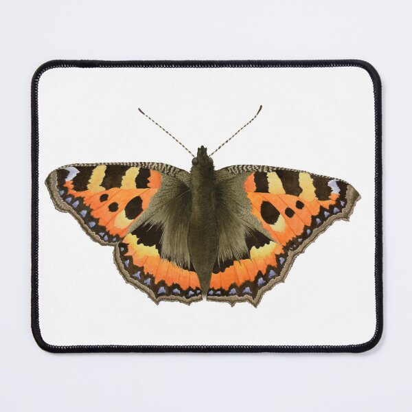 Item preview, Small Tortoiseshell Butterfly Art (Aglais urticae) – European Wildlife Watercolor designed and sold by veroniquecole.