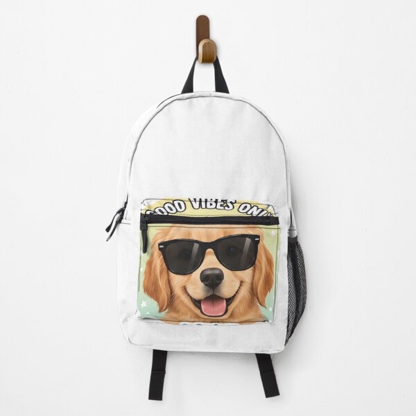 Item preview, Cute Golden Retriever Sunglasses Good Vibes Only designed and sold by RickyStick.