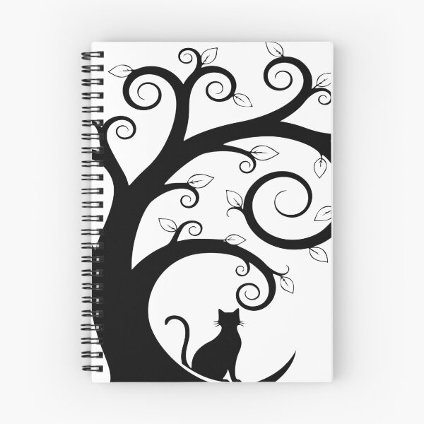 Item preview, Whisperwood Cat — Curly Branch Silhouette designed and sold by zamew.