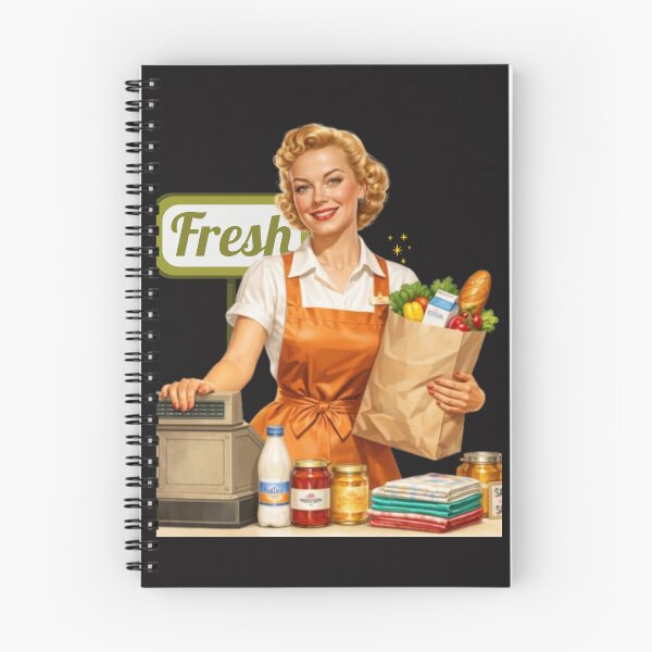Item preview, Vintage Pin-Up Shopkeeper – Retro Grocery Store Woman 1950s Style designed and sold by Bea May Bombshell Studio.