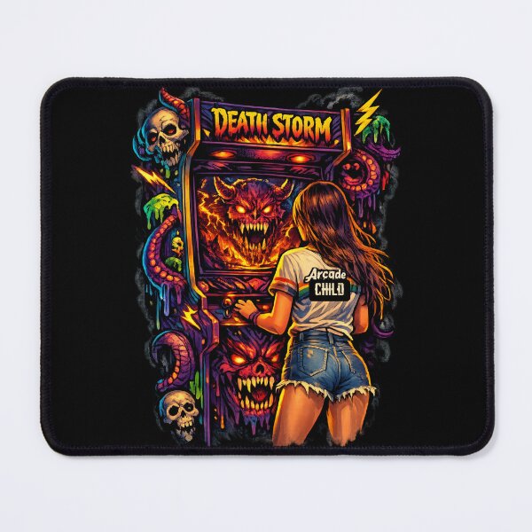 Item preview, Death Storm Arcade – Retro Horror Demon Arcade designed and sold by SidTastic .