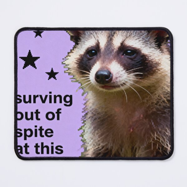 Item preview, Surviving Out of Spite Possum - Relatable Meme designed and sold by PictorialWhimsy.