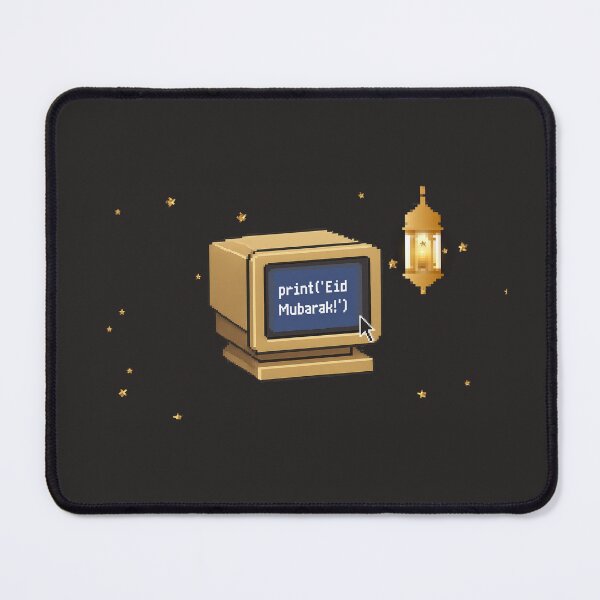 Item preview, Retro "Eid Mubarak" Python print command on a computer designed and sold by namiimami.