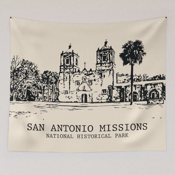 Item preview, San Antonio Missions National Historical Park designed and sold by Lakeric Cityscapes.