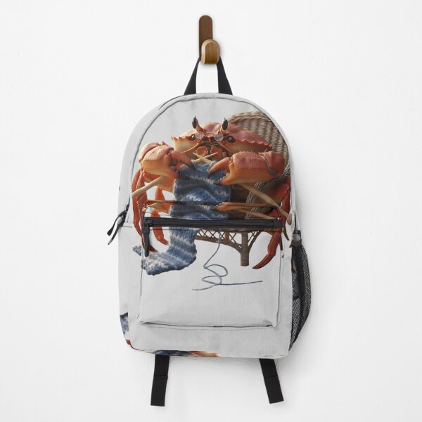 Item preview, Knitting Crab – Funny Cozy Sea Creature Illustration designed and sold by Y-MOONSTAR.