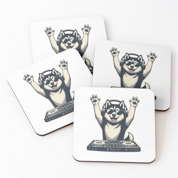 Item preview, Husky DJ Music Lover Dog Fan designed and sold by GrumpySableye.