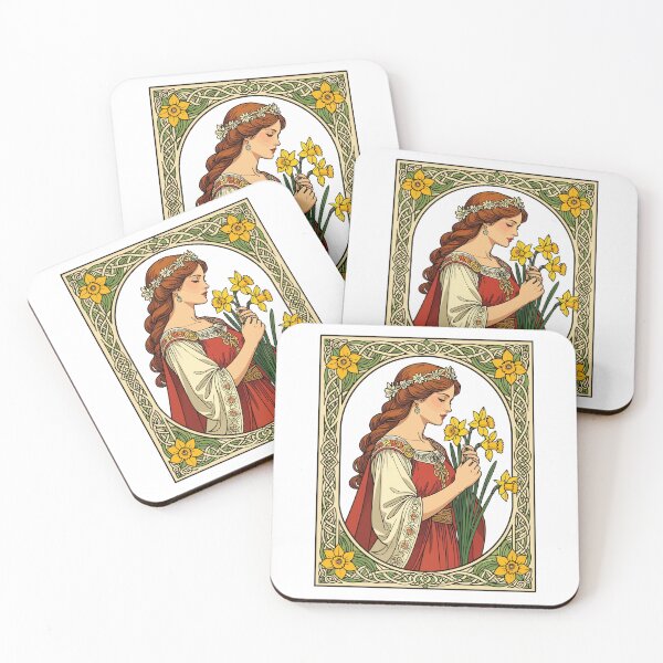 Item preview, Art Nouveau St Davids Day Pride designed and sold by taiche.
