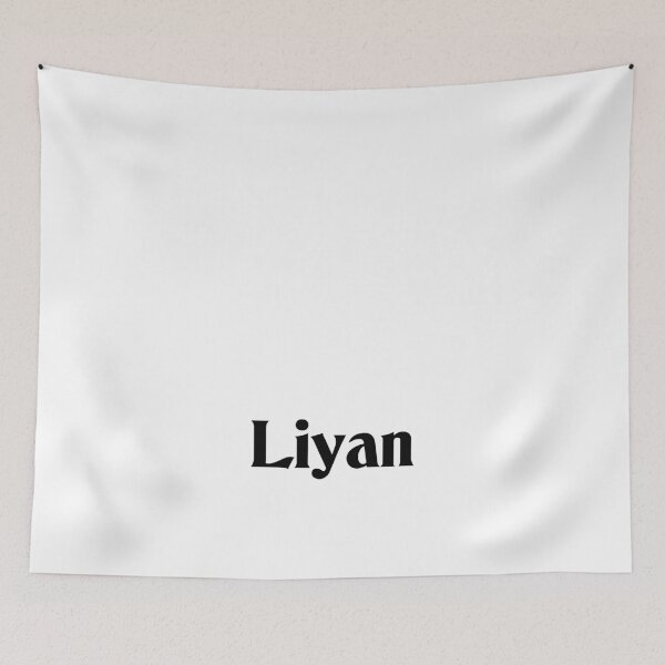 Item preview, Name Liyan Black Text on White Deneane Font designed and sold by Art in My Loft.