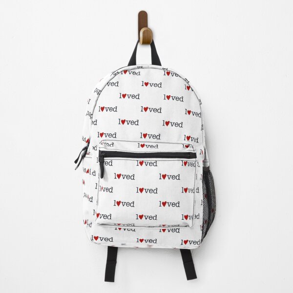 Item preview, Loved Typography Red Heart designed and sold by Aesthetic Art.