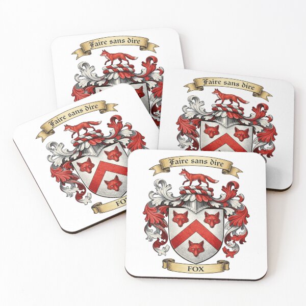 Item preview, The Fox Family Coat of Arms designed and sold by BagTown Clans.