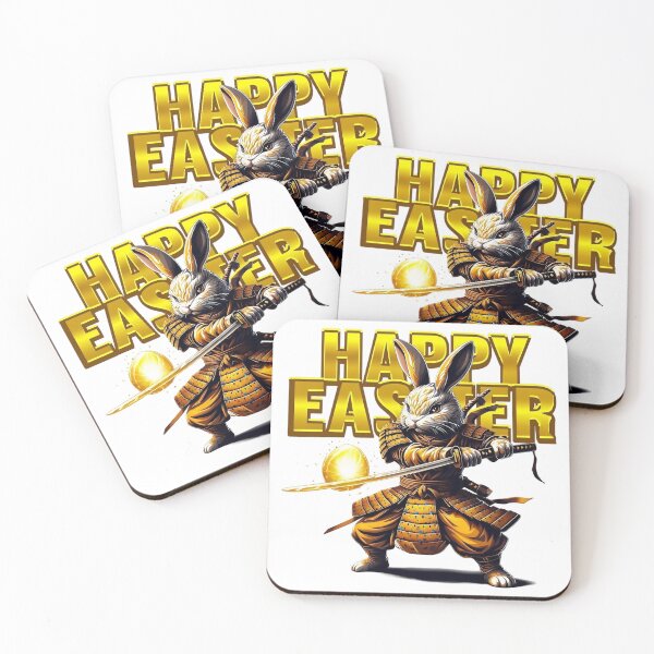 Item preview, Samurai Rabbit Guarding Glowing Easter Egg designed and sold by newvisionart191.