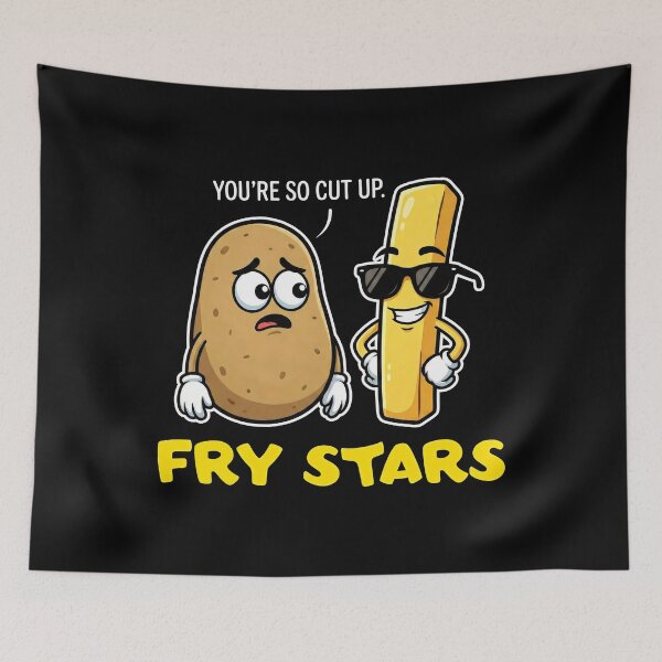 Item preview, Fry Stars Funny Potato Pun French Fry Food Humor  designed and sold by Emmatshirt1.