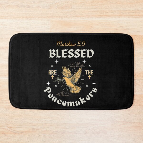 Item preview, New Version!  "Blessed are the peacemakers" Matthew 5:9 Scripture designed and sold by Holy Coast Threads (Formerly ChristianFlower).