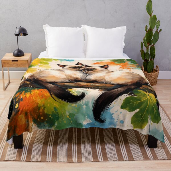 Item preview, Siamese Cats Lounging on Tree designed and sold by cuprum.