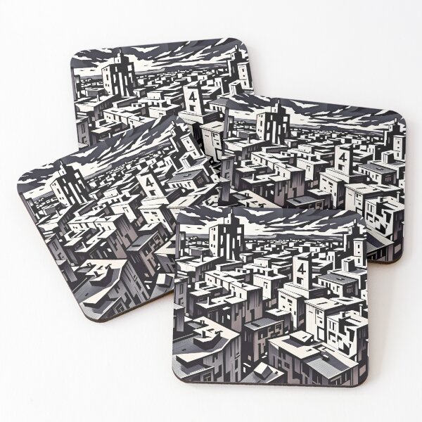 Item preview, Monolith 4 - Cubist Urban Geometry designed and sold by olusion.