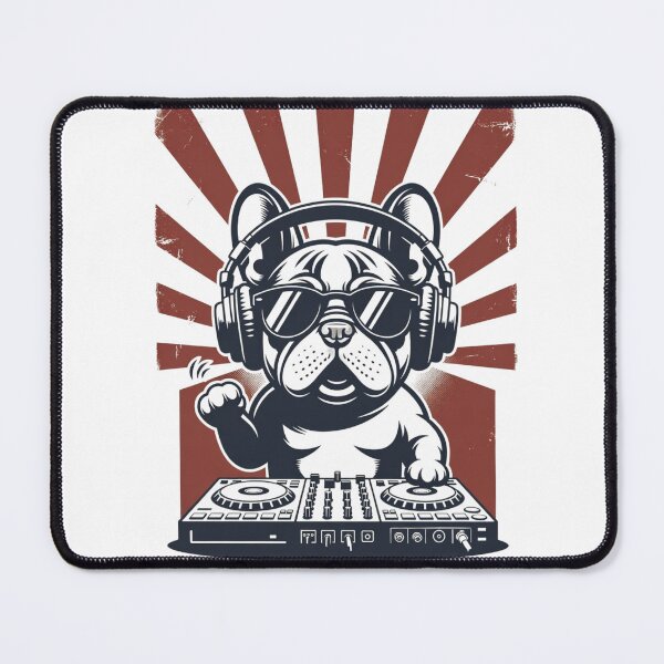 Item preview, French Bulldog DJ Music Lover designed and sold by GrumpySableye.
