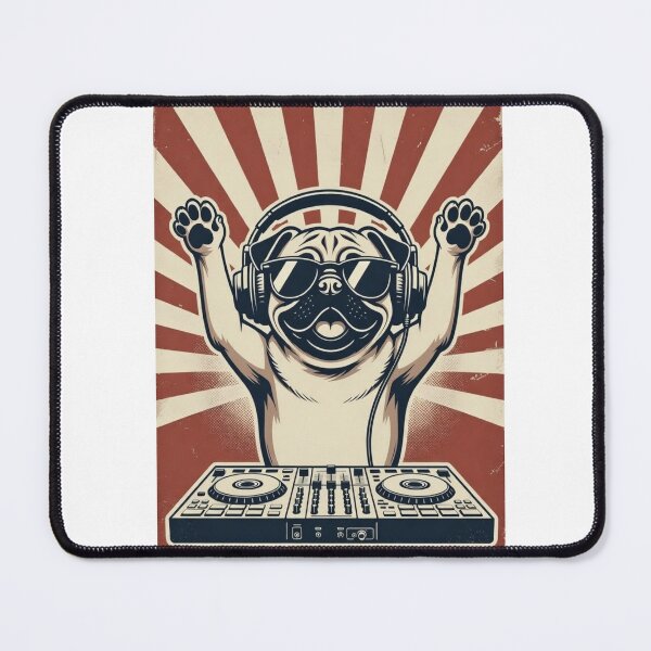 Item preview, Pug DJ Music Mixer designed and sold by GrumpySableye.