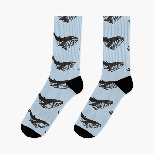 Item preview, Whale Block Print designed and sold by Mushroom-Lad.