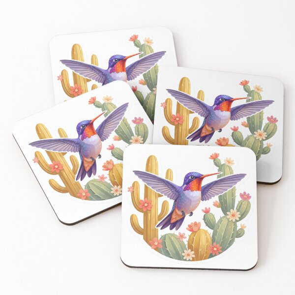 Item preview, Cactii and Hummingbird designed and sold by SCHummingbirds.