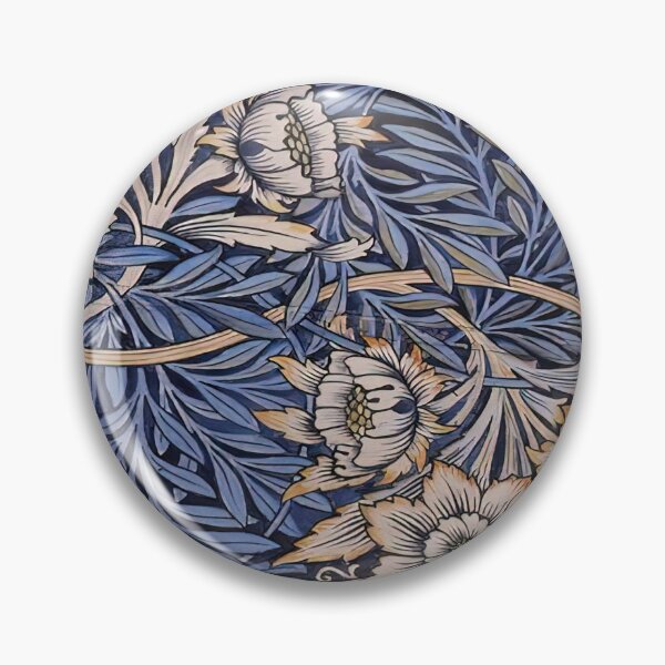 Item preview, DESIGN FOR TULIP AND WILLOW INDIGO DISCHARGE WOOD BLOCK PRINTED FABRIC 1873 By William Morris designed and sold by erinkavanagh.