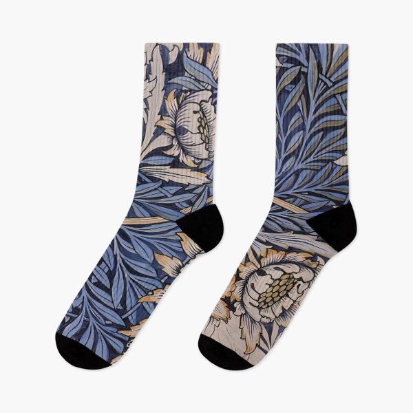 Item preview, DESIGN FOR TULIP AND WILLOW INDIGO DISCHARGE WOOD BLOCK PRINTED FABRIC 1873 By William Morris designed and sold by erinkavanagh.