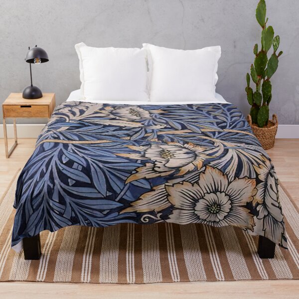 Item preview, DESIGN FOR TULIP AND WILLOW INDIGO DISCHARGE WOOD BLOCK PRINTED FABRIC 1873 By William Morris designed and sold by erinkavanagh.