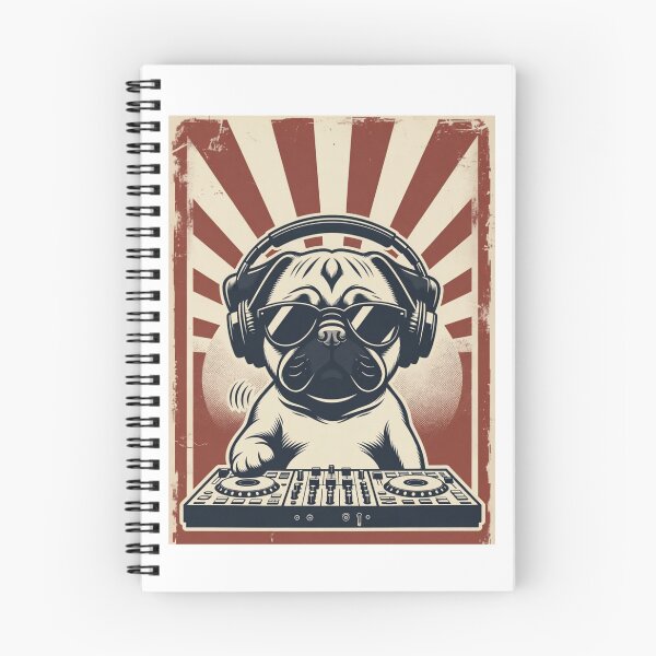 Item preview, Pug DJ Dog Music Lover Deejay designed and sold by GrumpySableye.