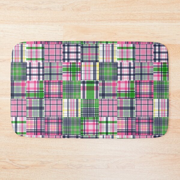 Item preview, Summer Plaid Pink Madras Patchwork designed and sold by emrdesigns.