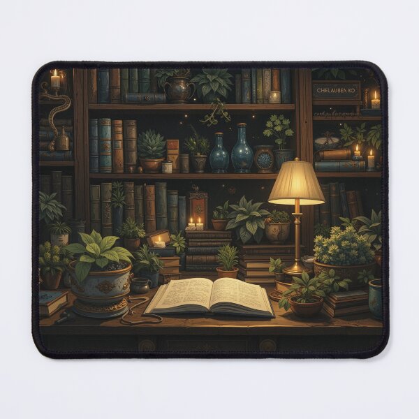 Item preview, Dark Academia Poetcore Library Study, Quiet Academia Witchcore Cottagecore Vintage Bookish Booktok Decor designed and sold by CharmedVille.