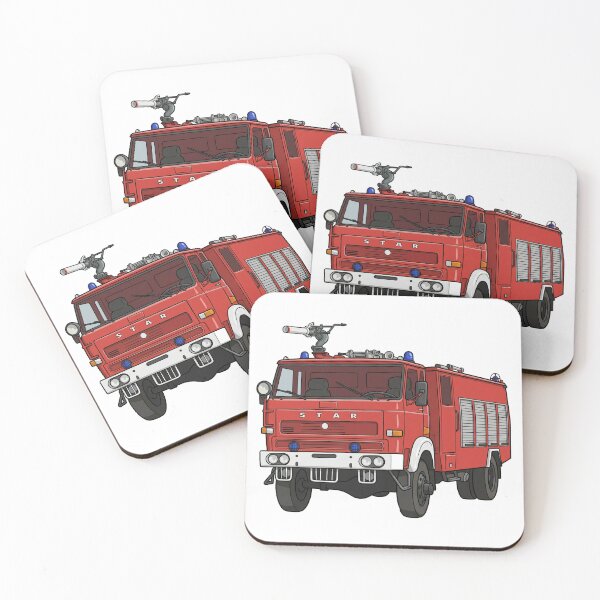Item preview, Fire Truck Star 244 designed and sold by ReganDesigns.