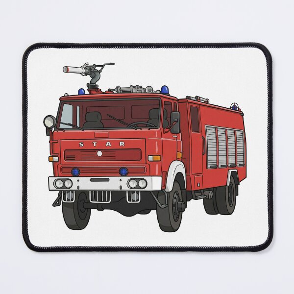 Item preview, Fire Truck Star 244 designed and sold by ReganDesigns.