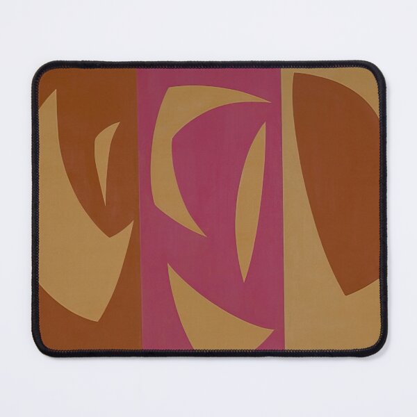 Item preview, Triptyque ocre-violet-rouge By Fernand Leduc designed and sold by erinkavanagh.