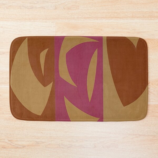 Item preview, Triptyque ocre-violet-rouge By Fernand Leduc designed and sold by erinkavanagh.