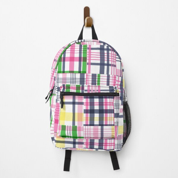 Item preview, Preppy Pink Patchwork Madras designed and sold by emrdesigns.