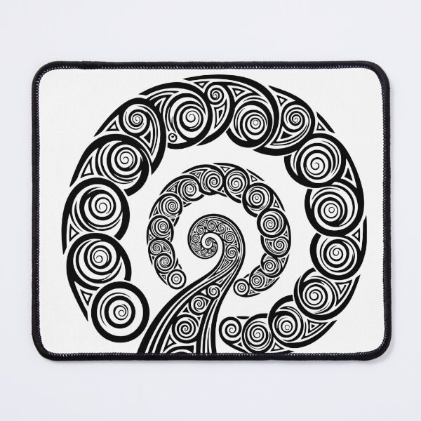 Item preview, Spiral Crown Tree — Blackwork Rune Emblem designed and sold by zamew.