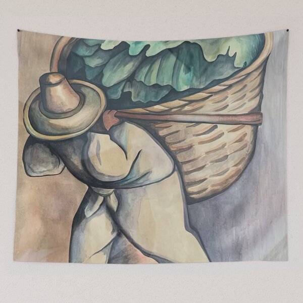 Item preview, EL CARGADOR DE HOJAS DE PLATANO 1953 By Diego Rivera designed and sold by erinkavanagh.