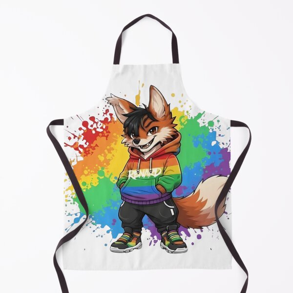 Item preview, Renard Rainbow Graffiti Fox Illustration designed and sold by EchoPrint Co..