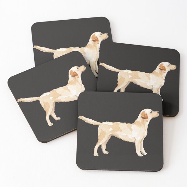 Item preview, Yellow Lab Silhouette Watercolor designed and sold by emrdesigns.