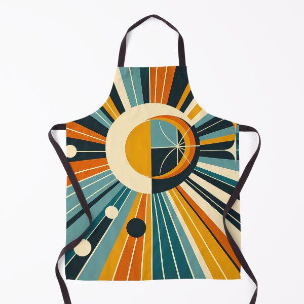 Item preview, Geometric Sun and Moon Rays Retro Space Design designed and sold by InkSmithery.