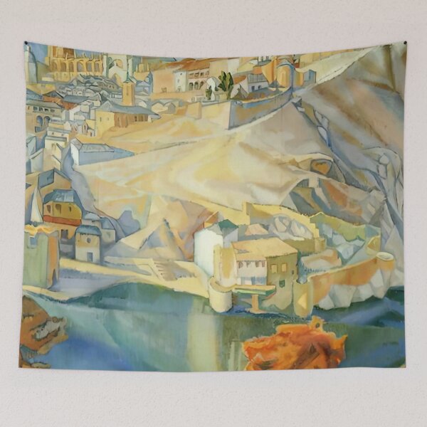 Item preview, VIEW OF TOLEDO 1912 By Diego Rivera designed and sold by erinkavanagh.