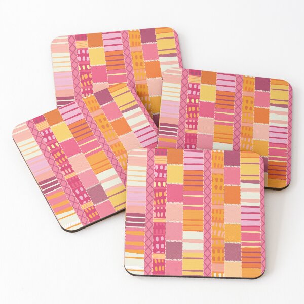 Item preview, Sketchbook Marks | Textured | Multicoloured Stripes | Bright Bohemian designed and sold by Annette Chabidon Studio.