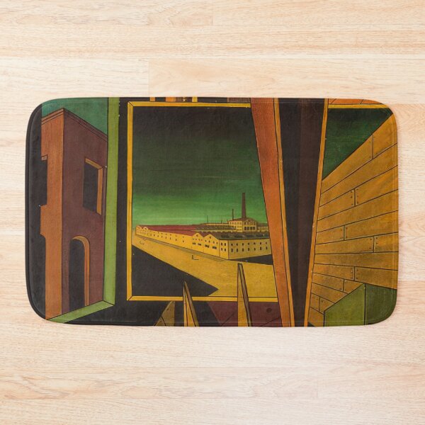 Item preview, GEOMETRIC COMPOSITION WITH FACTORY LANDSCAPE 1917 By Giorgio de Chirico designed and sold by erinkavanagh.