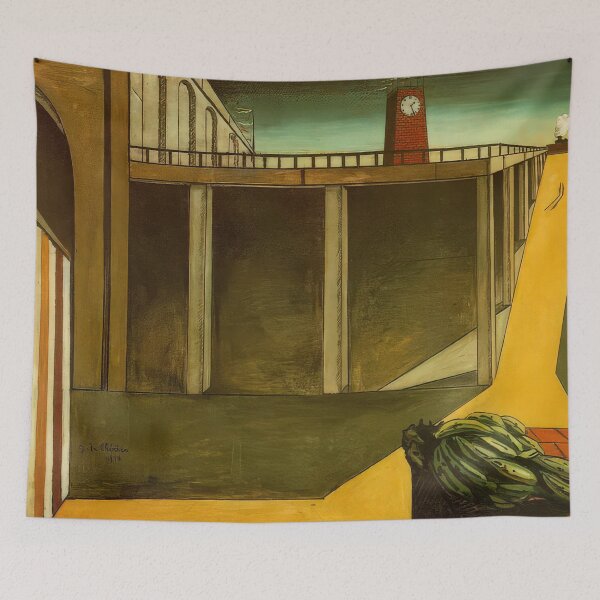 Item preview, GARE MONTPARNASSE THE MELANCHOLY OF DEPARTURE 1914 By Giorgio de Chirico designed and sold by erinkavanagh.